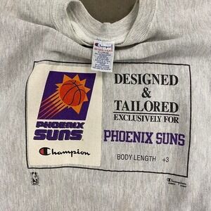 Vintage 90s Phoenix Suns Champion Reverse Weave Crewneck Sweatshirt Size XL NBA